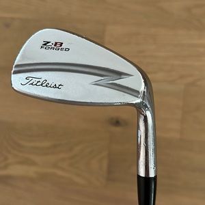 Titleist ZB forged P wedge single iron, stock shaft, golf pride grip